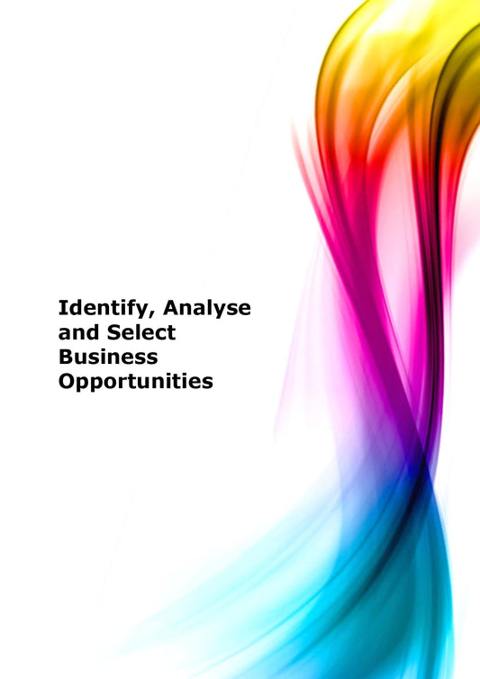 Identify, analyse and select business opportunities