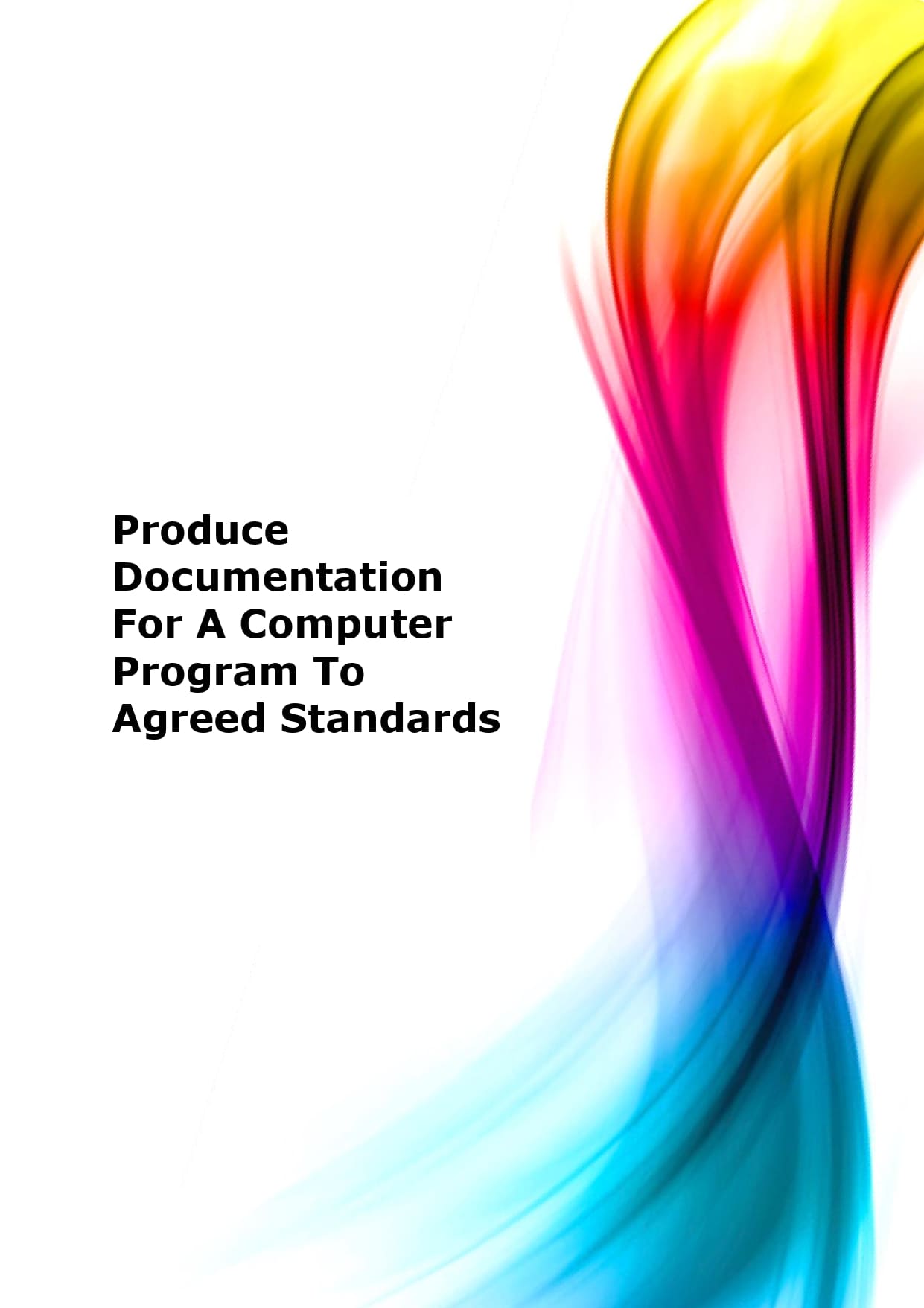 Produce documentation for a computer program to agreed standards – Rise ...