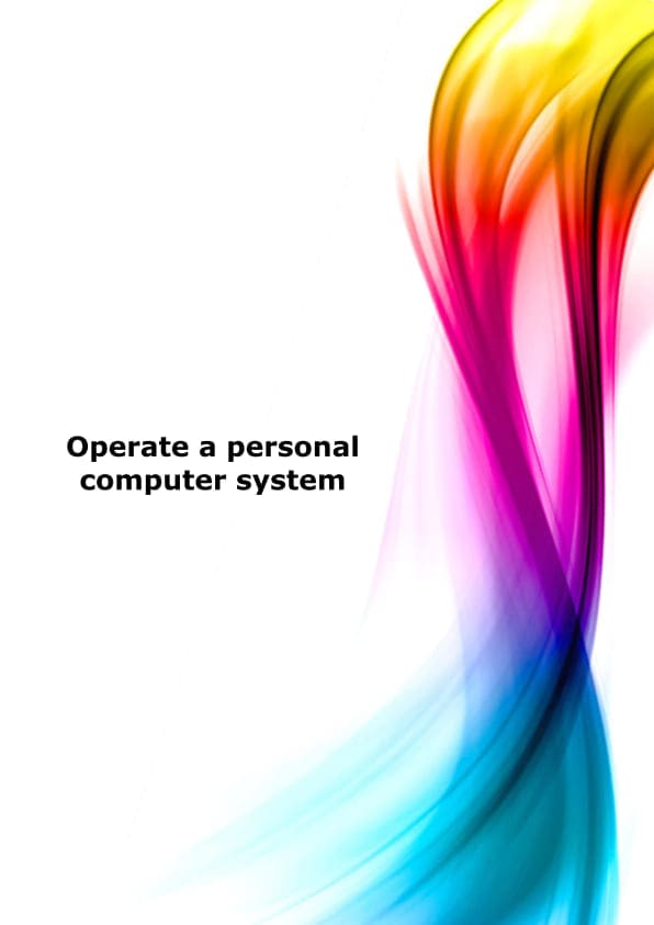 Operate a personal computer system