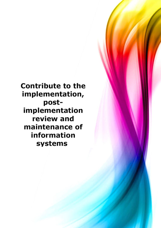 Contribute to the implementation, post-implementation review and maintenance of information systems