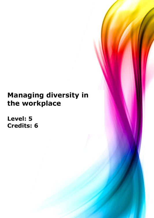 Manage a diverse work force to add value US